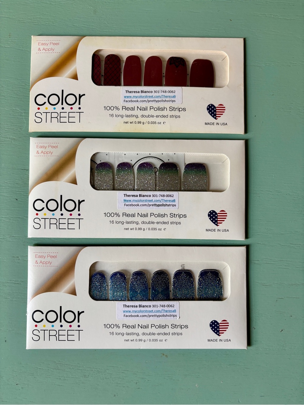 Color Street Nail Polish Strips - Bundle of 3 NWT